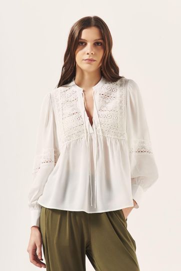 

Camisa Rapsodia Nature Laces Talla: XL y color: blanco