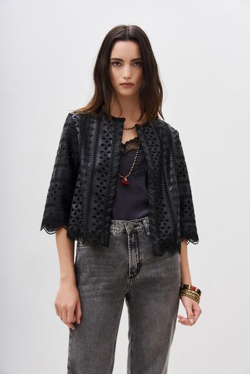 

Saco Rapsodia Lace Rock Talla: S y color: negro