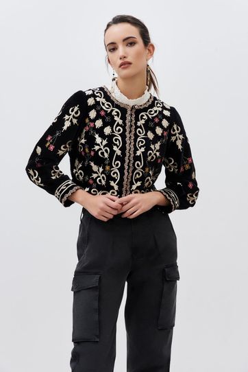 

Saco Rapsodia Amine Talla: M y color: negro
