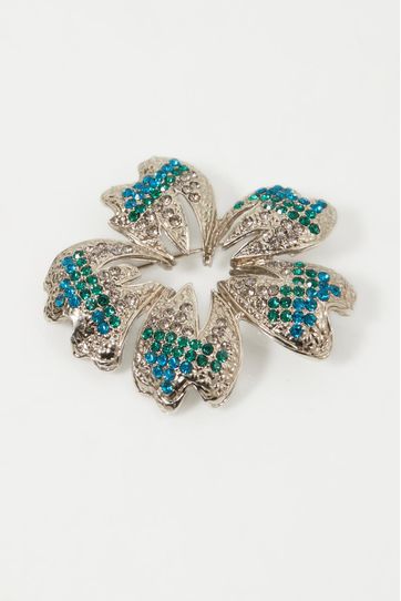 

Broche Rapsodia Flower Strass Talla: U y color: plata