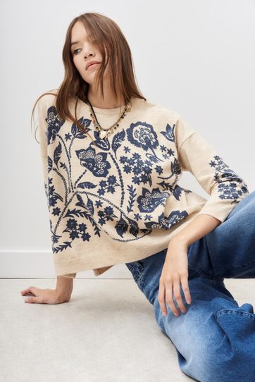 

Sweater Rapsodia Cymande Calendula Talla: S y color: crudo