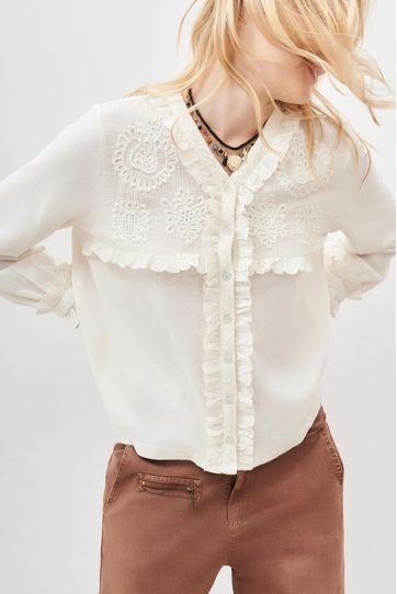 

Camisa Rapsodia Andy New Talla: XS y color: crudo