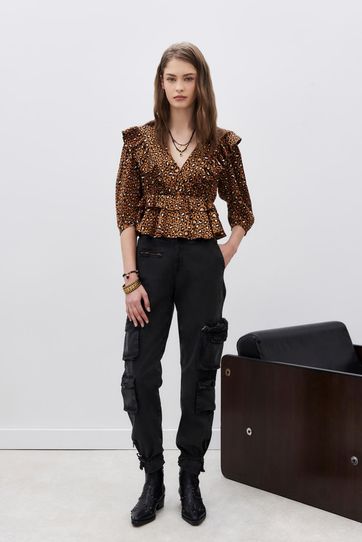 

Camisa Rapsodia Frills Caramel D Talla: XS y color: marron