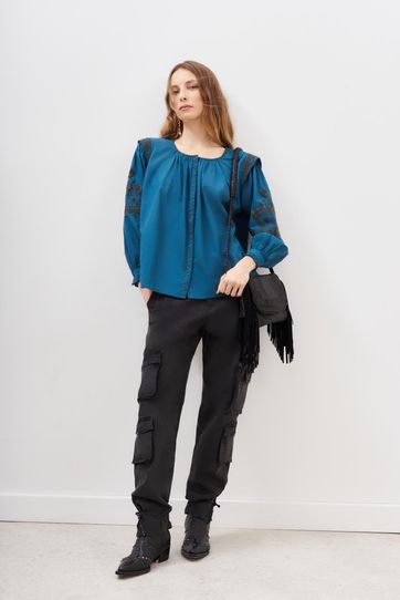 

Camisa Rapsodia Emma Talla: XS y color: azul
