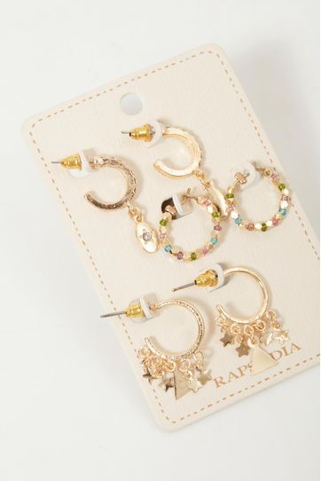 

Aretes Rapsodia Hoop Party Talla: U y color: dorado