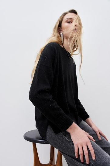 

Sweater Rapsodia Nara New Talla: S y color: negro