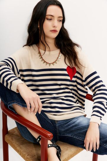 

Sweater Rapsodia Cymade Stripes Talla: S y color: azul