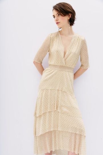 

Vestido Rapsodia Foil Gold Talla: XS y color: dorado