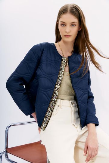 

Chamarra Rapsodia New York Shine Talla: XS y color: azul